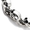 Retro Alloy Skull Link Chains Bracelets for Women Men BJEW-L684-003AS-2