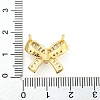 Rack Plating Brass Micro Pave Cubic Zirconia Pendants KK-C044-20G-3