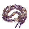 Natural Purple Phantom Quartz/Purple Lodolite Quartz Beads Strands GG-CBACBBC-A01-01-5