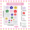 PVC Self Adhesive Flower Car Sticker DIY-WH0453-57D-2