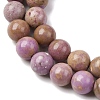 Natural Lepidolite/Purple Mica Stone Beads Strands G-K401-A01-6mm-4