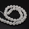 Crackle Glass Round Beads Strands CCG-E001-4mm-04-2