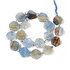 Natural Blue Calcite Beads Strands G-P534-A24-02-2