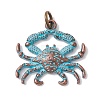 5Pcs Tibetan Style Alloy Pendants PALLOY-JF02848-3