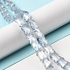 AB Color Plated Transparent Glass Beads Strands EGLA-P051-06A-A-5