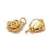 Brass Micro Pave Clear Cubic Zirconia Pendants ZIRC-P086-22-4