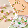 500Pcs Transparent Acrylic Charms TACR-SP0001-36B-6