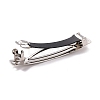 Hair Accessories Carbon Steel Hair Barrettes Finding X-PHAR-C009-01P-02-3