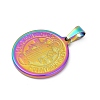 Ion Plating(IP) 304 Stainless Steel Pendants STAS-A053-24C-M-2