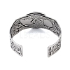 Constellation Alloy Open Cuff Bangles for Women Men LS-BJEW-C064-01AS-08-3