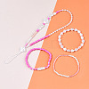 DIY 10 Style ABS & Acrylic Beads Jewelry Making Finding Kit DIY-N0012-05A-4