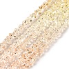 Transparent Glass Bead Strands GLAA-H023-02A-2