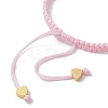 Alloy Rhinestone Heart Link Bracelet BJEW-JB10002-01-4