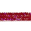 Transparent Electroplate Glass Beads Strands EGLA-A039-T2mm-L27-1