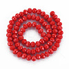 Opaque Solid Color Glass Beads Strands EGLA-A034-P3mm-D22-2