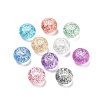 Transparent Acrylic European Beads TACR-P009-A01-1