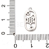 Brass Micro Pave Clear Cubic Zirconia Pendants KK-H294-03P-3