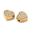304 Stainless Steel Crystal Rhinestone Beads STAS-U050-01C-G-2