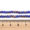 Electroplate Glass Beads Stradns EGLA-H114-02B-12-3