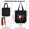 Christmas Theme DIY Canvas Tote Bag Santa Claus Embroidery Making Kit DIY-WH0029-31-2