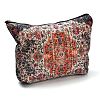 Bohemian Flower Printed Linen Storage Zipper Clutch Bags ABAG-Z002-03A-3