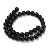 Natural Black Onyx(Dyed & Heated) Beads Strands G-Z024-01B-10mm-3