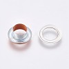 Iron Grommet Eyelet Findings IFIN-WH0023-C07-2