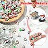 200Pcs Christmas Themes Handmade Polymer Clay Beads CLAY-CJ0001-95-3
