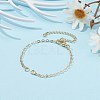 Couples Brass Cable Chain Bracelet Making Sets AJEW-JB00980-4