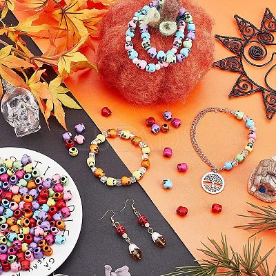 200Pcs Opaque Acrylic Beads SACR-NB0001-13-1