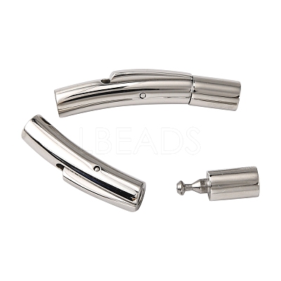Tarnish Resistant Smooth Surface 304 Stainless Steel Bayonet Clasps STAS-N002-02-3mm-1