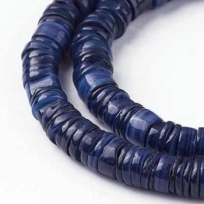 Shell Beads Strands SSHEL-E571-49F-1