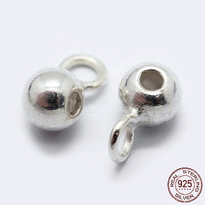 925 Sterling Silver Tube Bails STER-K167-047B-S-1