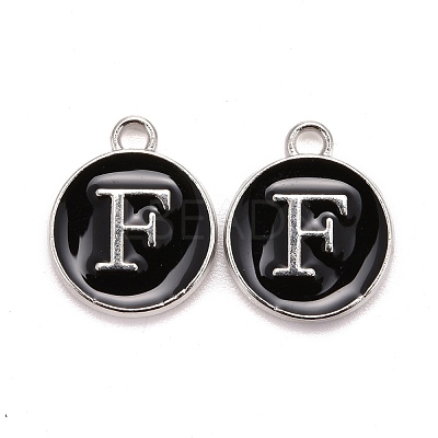 Platinum Plated Alloy Charms ENAM-S118-02F-P-1