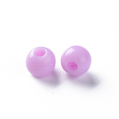 Opaque Acrylic Beads X-MACR-S370-C6mm-A03-1