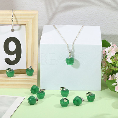 12Pcs Cat Eye Pendants G-CA0001-87-1