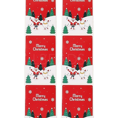 200Pcs Christmas Theme Paper Self-Adhesive Stickers DIY-M070-02T-1