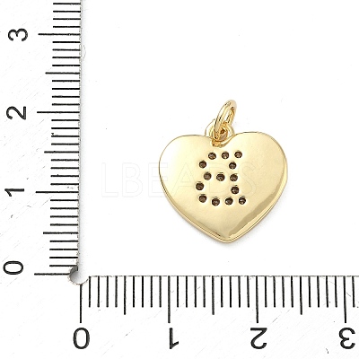 Brass Micro Pave Clear Cubic Zirconia Pendants KK-D229-01G-02-1