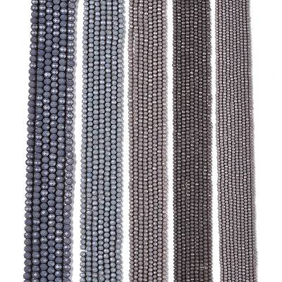 Opaque Solid Color Imitation Jade Glass Beads Strands EGLA-A044-P1mm-D10-1