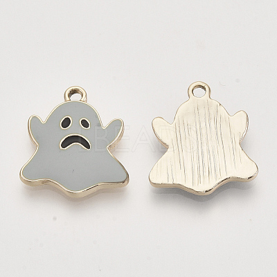 Light Gold Plated Alloy Pendants ENAM-T009-36B-1