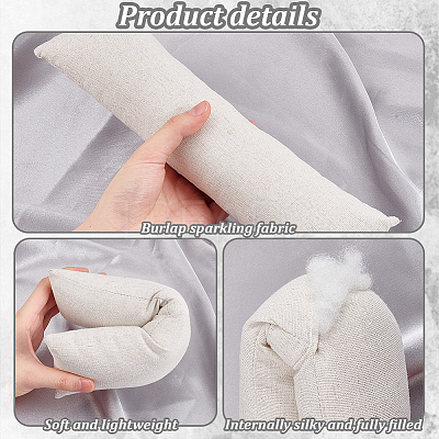 Linen Jewelry Pillow for Bracelet Display DIY-WH0170-42B-1