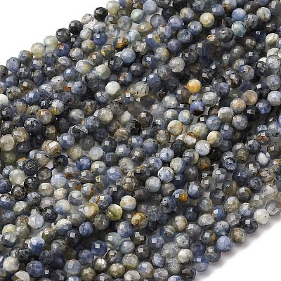 Natural Kyanite Beads Strands G-RM2025-A45-6mm-B-1
