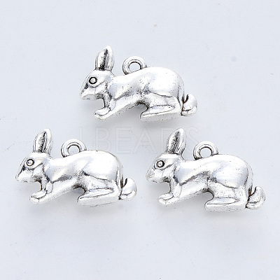 Tibetan Style Alloy Pendants X-TIBE-R316-017AS-RS-1
