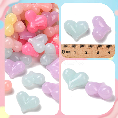 120Pcs Acrylic Imitation Jelly Beads OACR-SP0002-24-1