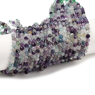 Natural Fluorite Beads Strands X-G-A252-A01-01-1
