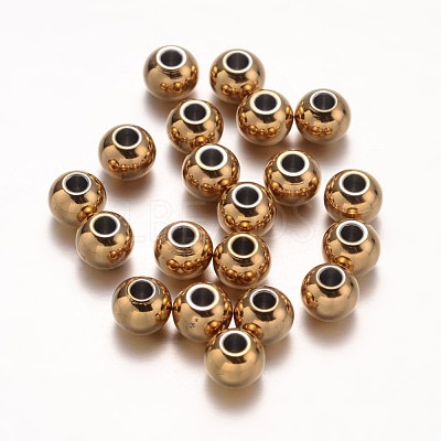Ion Plating(IP) 304 Stainless Steel Beads STAS-G130-01G-6mm-1