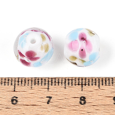 Handmade Lampwork Beads Strands LAMP-T007-04O-1