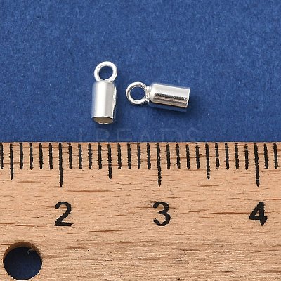 925 Sterling Silver Cord Ends STER-F032-09S-2mm-1