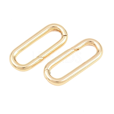 Brass Spring Gate Rings KK-H287-09G-1