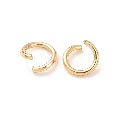 Brass Open Jump Rings KK-G604-08G-09-1